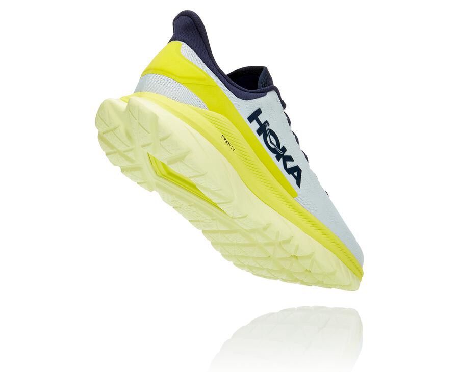 Hoka Australia One One Mach 4 - Mens Running Shoes White - QCUNY-9263